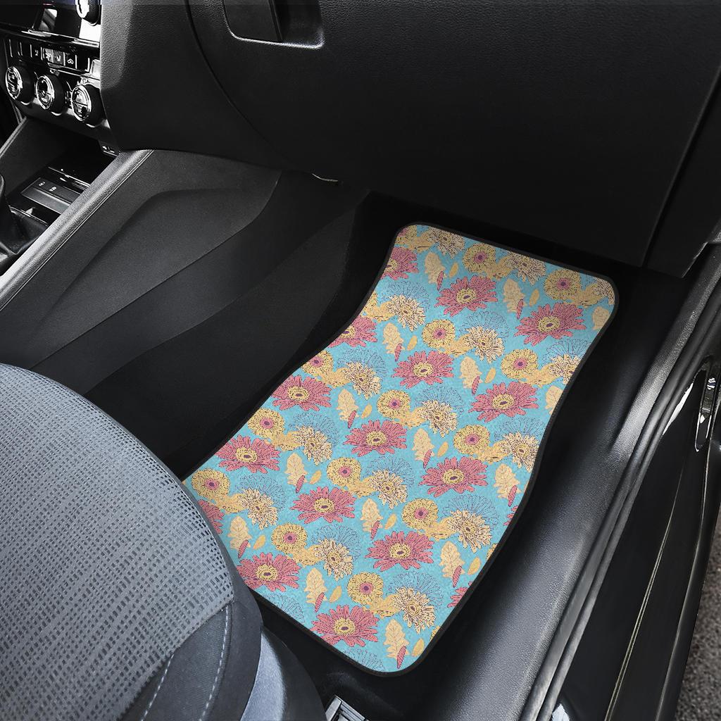 Gerberas Pattern Print Design GB04 Car Floor Mats-JorJune