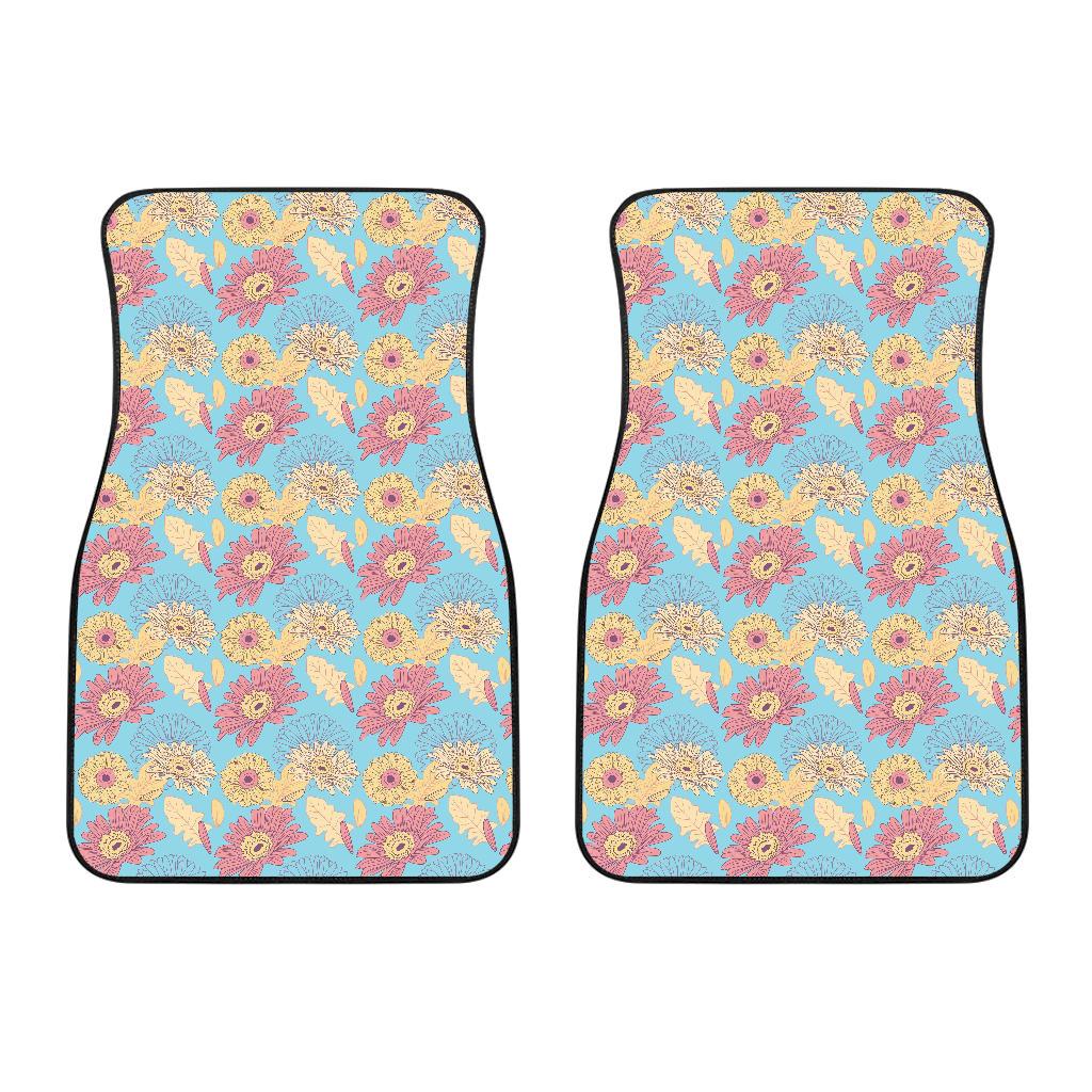 Gerberas Pattern Print Design GB04 Car Floor Mats-JorJune