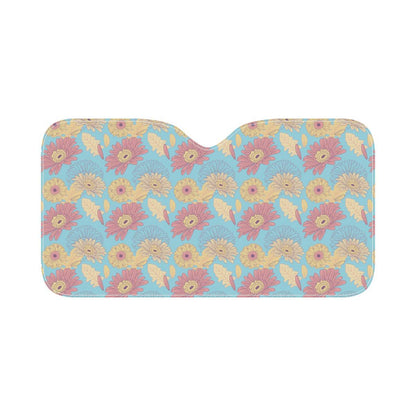 Gerberas Pattern Print Design GB04 Car Sun Shade-JorJune