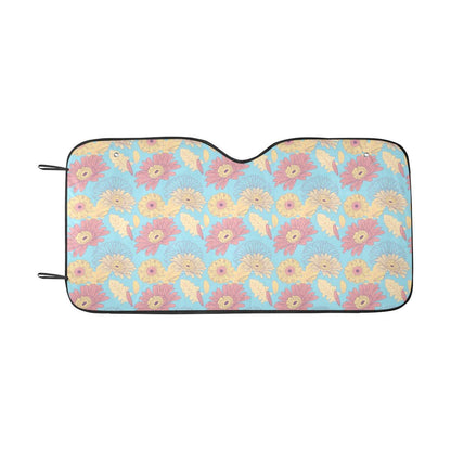 Gerberas Pattern Print Design GB04 Car Sun Shade-JorJune