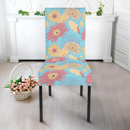 Gerberas Pattern Print Design GB04 Dining Chair Slipcover-JORJUNE.COM
