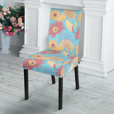 Gerberas Pattern Print Design GB04 Dining Chair Slipcover-JORJUNE.COM