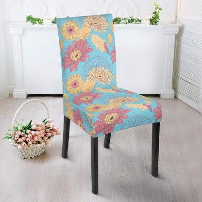 Gerberas Pattern Print Design GB04 Dining Chair Slipcover-JORJUNE.COM