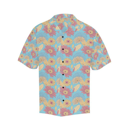 Gerberas Pattern Print Design GB04 Men Hawaiian Shirt-JorJune