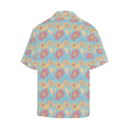 Gerberas Pattern Print Design GB04 Men Hawaiian Shirt-JorJune