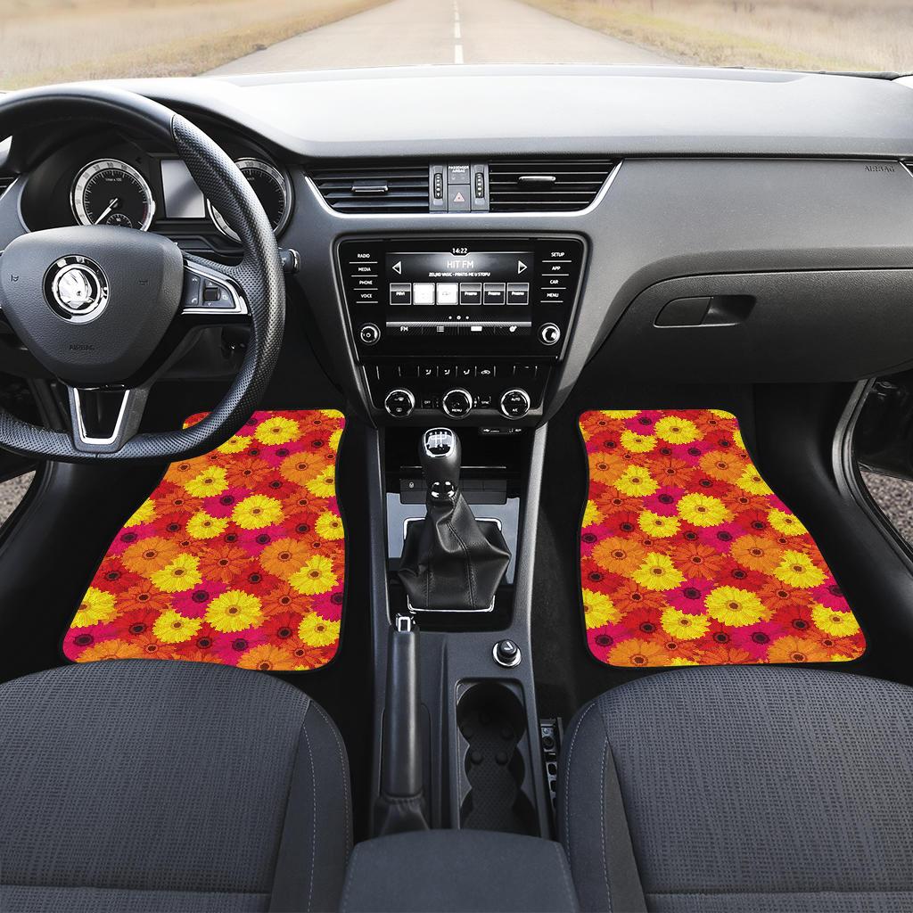Gerberas Pattern Print Design GB05 Car Floor Mats-JorJune
