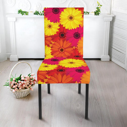 Gerberas Pattern Print Design GB05 Dining Chair Slipcover-JORJUNE.COM