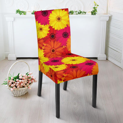 Gerberas Pattern Print Design GB05 Dining Chair Slipcover-JORJUNE.COM