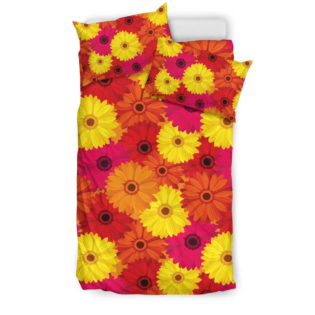 Gerberas Pattern Print Design GB05 Duvet Cover Bedding Set-JORJUNE.COM