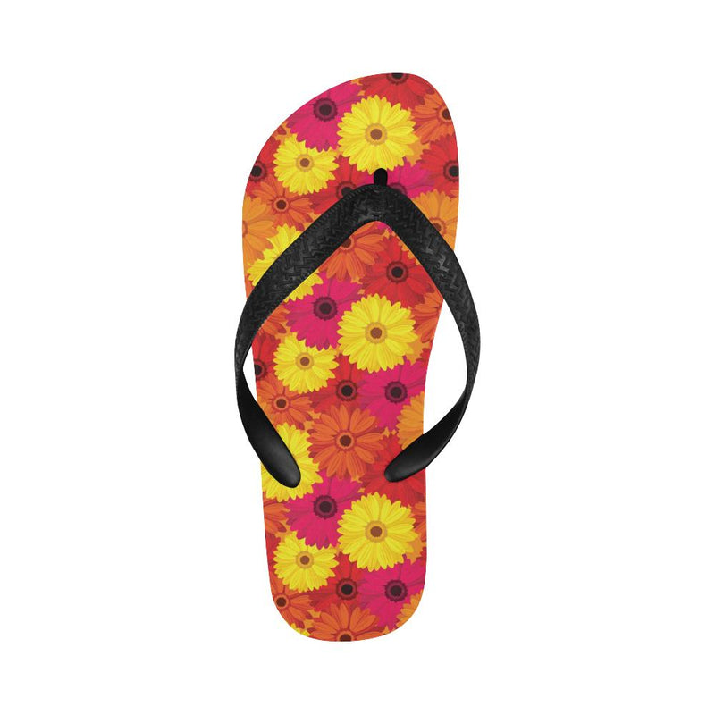 Gerberas Pattern Print Design GB05 Flip Flops-JorJune