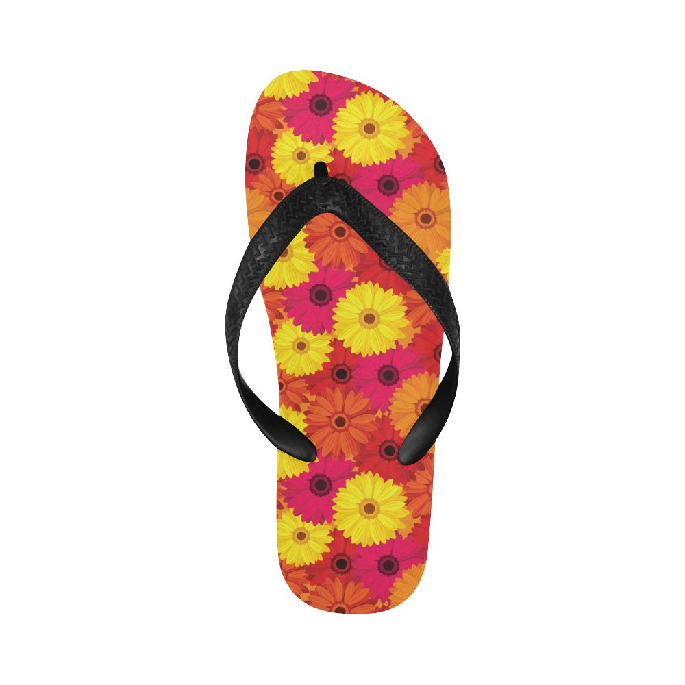 Gerberas Pattern Print Design GB05 Flip Flops-JorJune