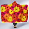 Gerberas Pattern Print Design GB05 Hooded Blanket-JORJUNE.COM