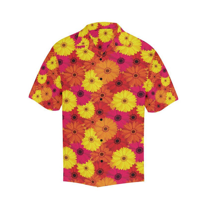 Gerberas Pattern Print Design GB05 Men Hawaiian Shirt-JorJune