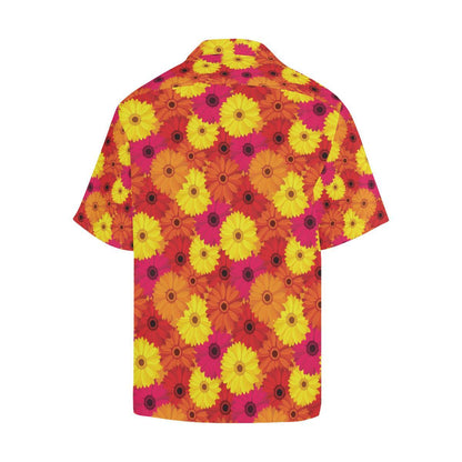 Gerberas Pattern Print Design GB05 Men Hawaiian Shirt-JorJune