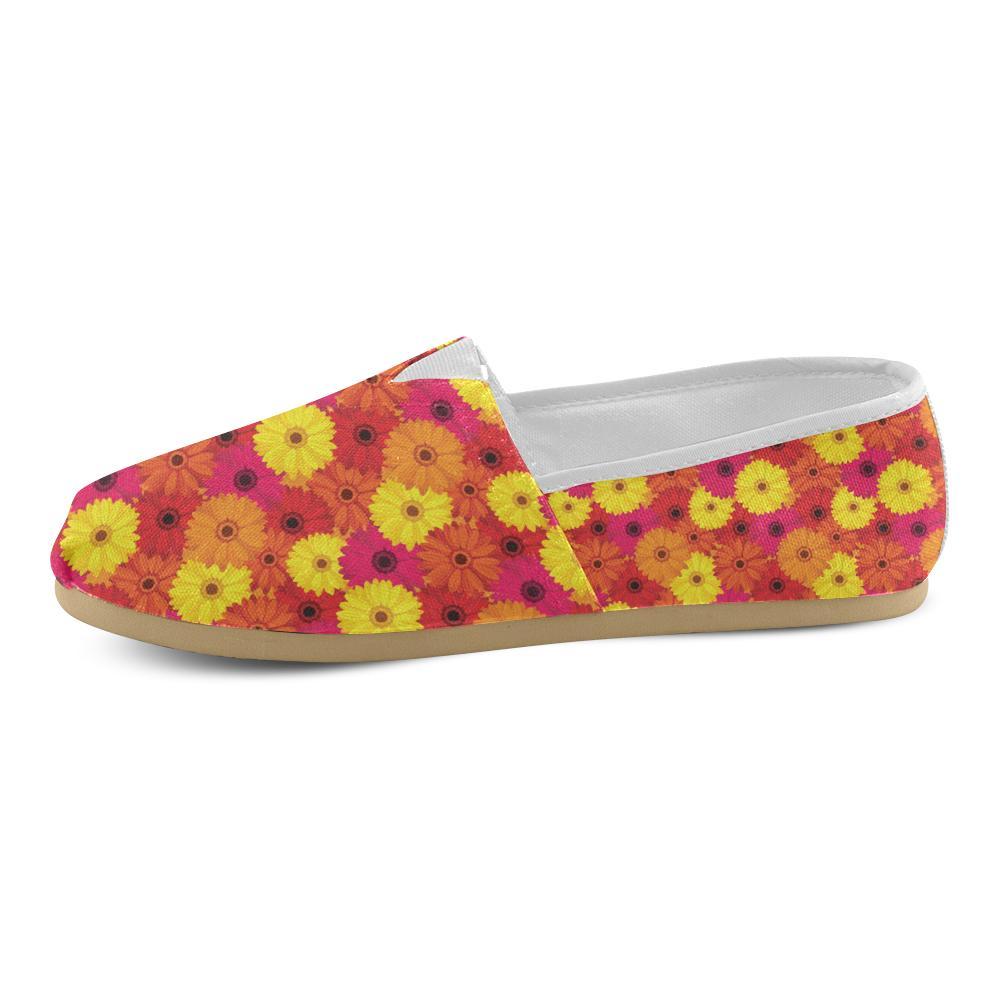 Gerberas Pattern Print Design GB05 Women Casual Shoes-JorJune.com