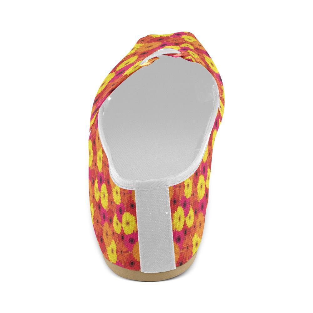 Gerberas Pattern Print Design GB05 Women Casual Shoes-JorJune.com