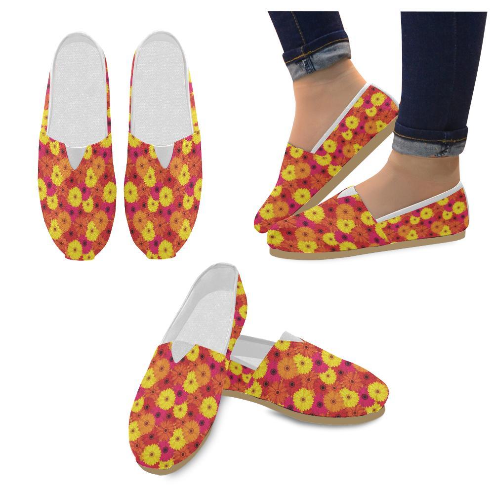 Gerberas Pattern Print Design GB05 Women Casual Shoes-JorJune.com