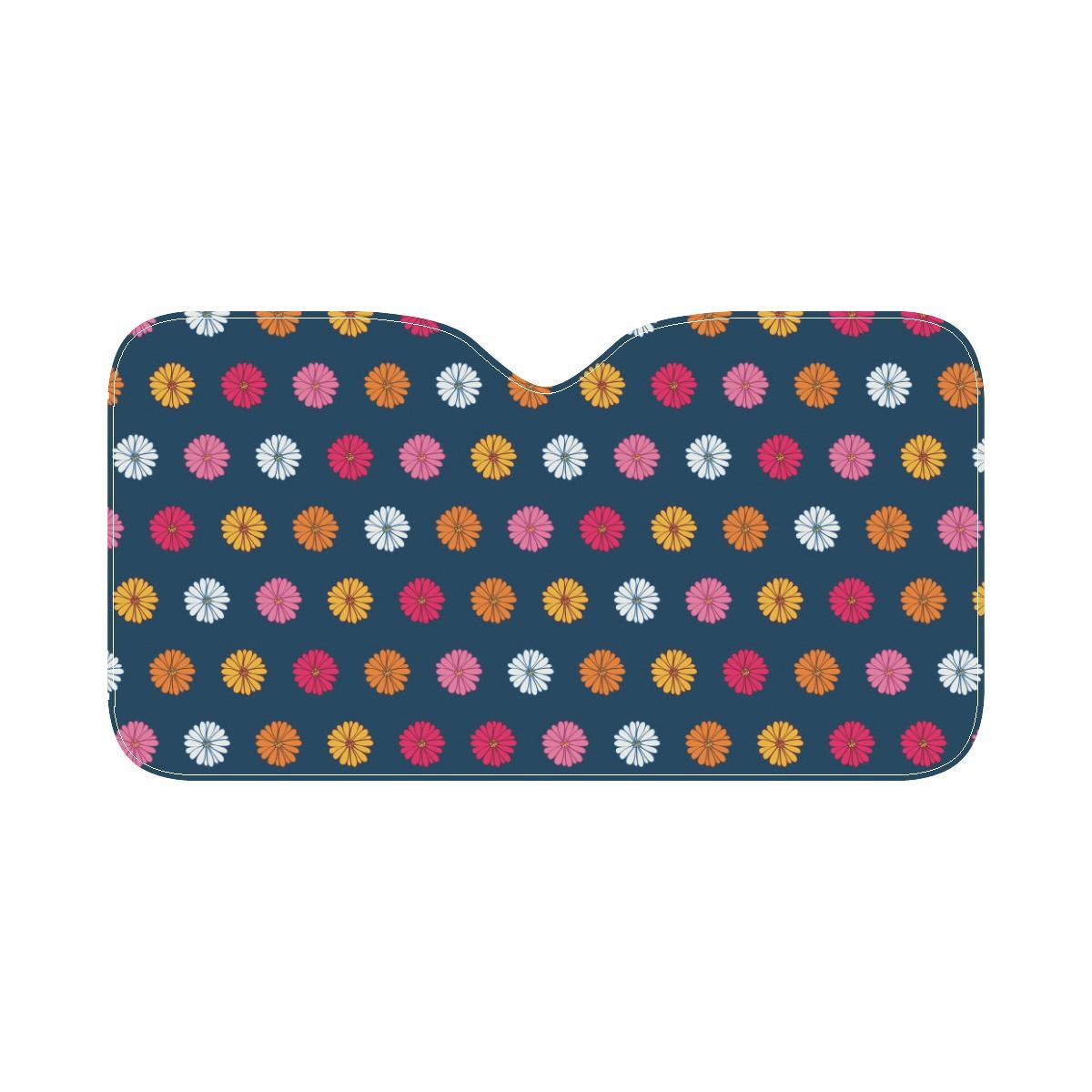 Gerberas Pattern Print Design GB06 Car Sun Shade-JorJune