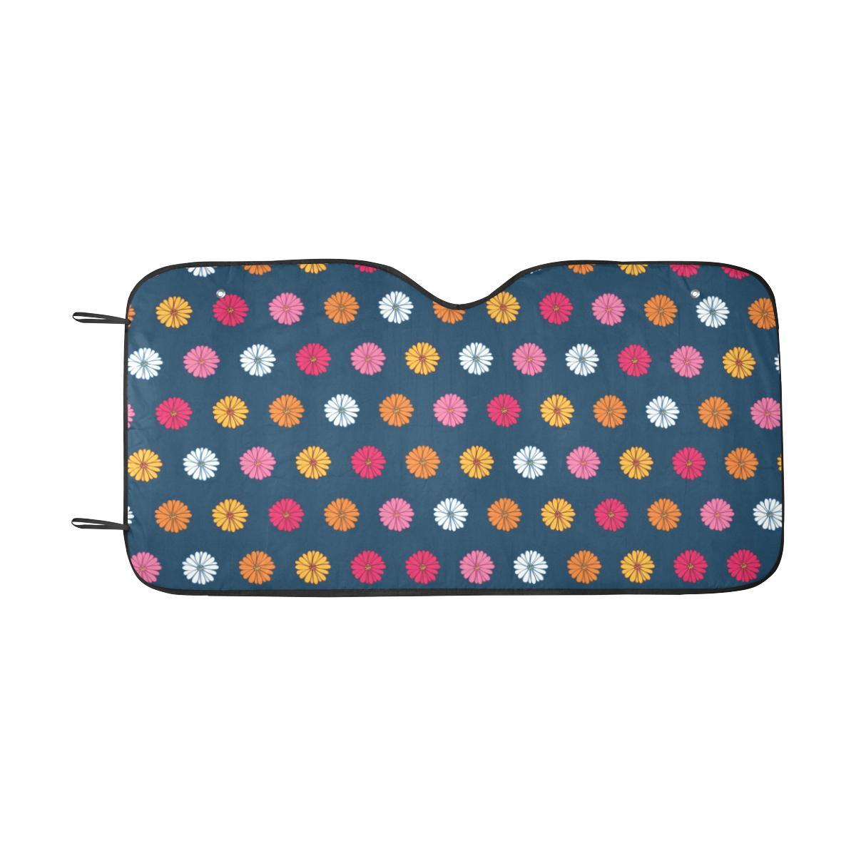 Gerberas Pattern Print Design GB06 Car Sun Shade-JorJune