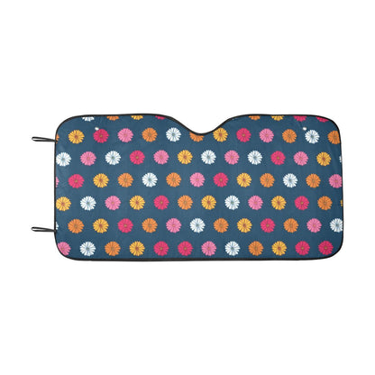Gerberas Pattern Print Design GB06 Car Sun Shade-JorJune