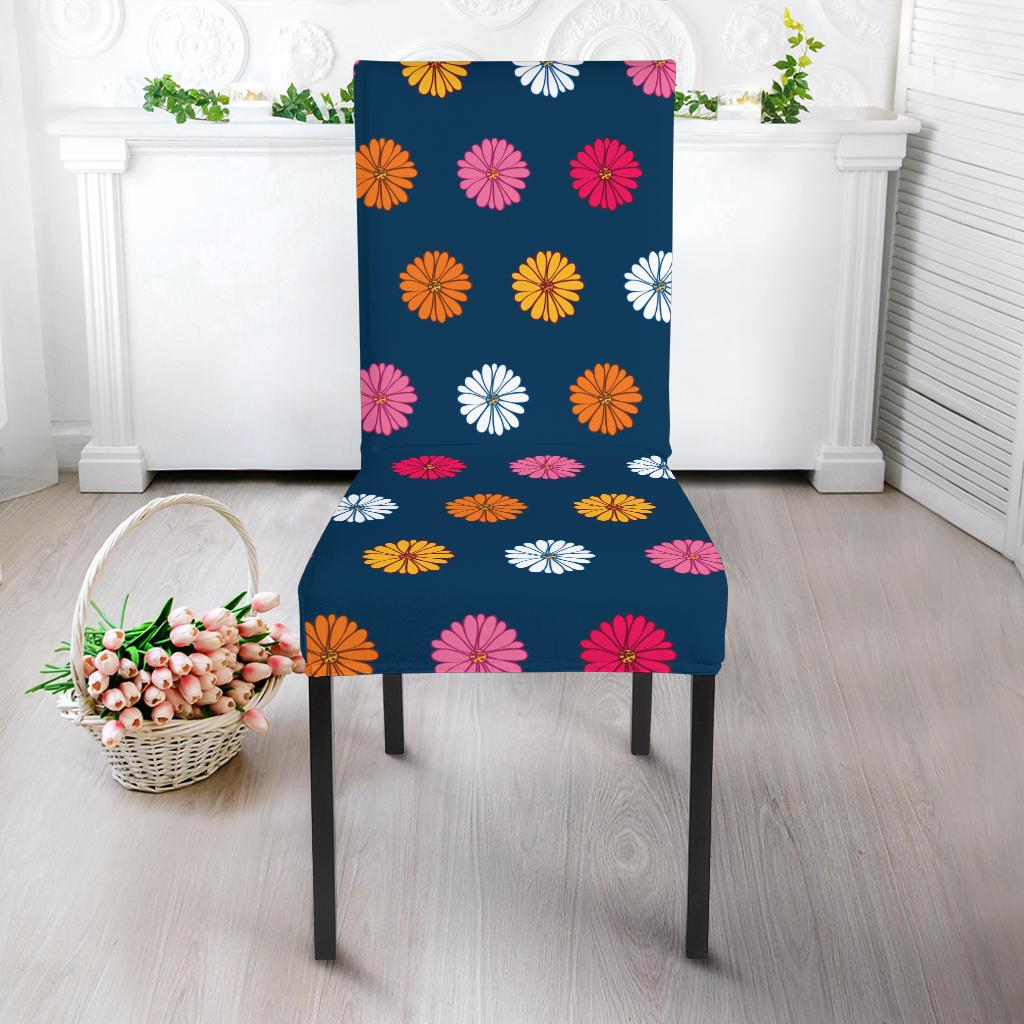 Gerberas Pattern Print Design GB06 Dining Chair Slipcover-JORJUNE.COM