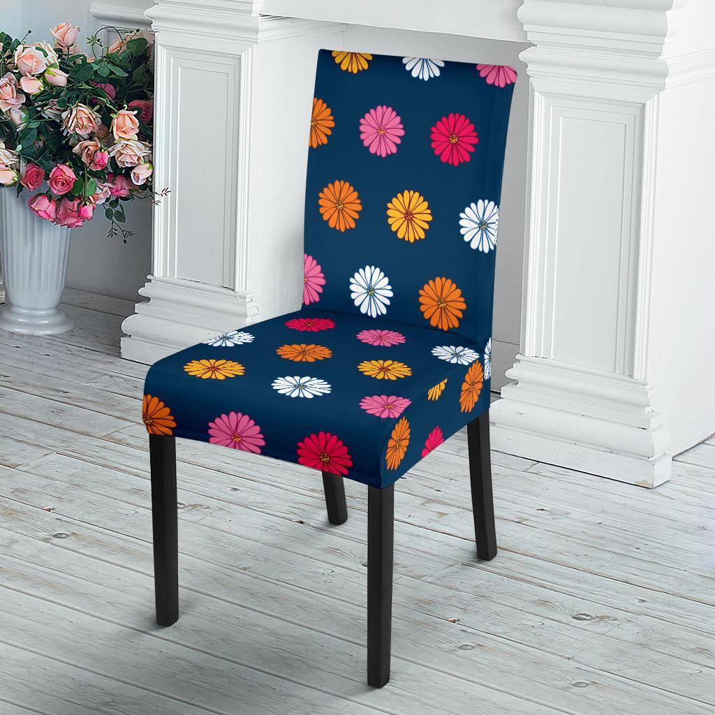 Gerberas Pattern Print Design GB06 Dining Chair Slipcover-JORJUNE.COM