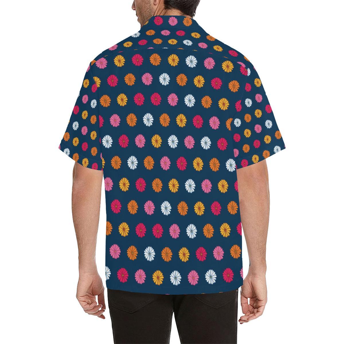 Gerberas Pattern Print Design GB06 Men Hawaiian Shirt-JorJune