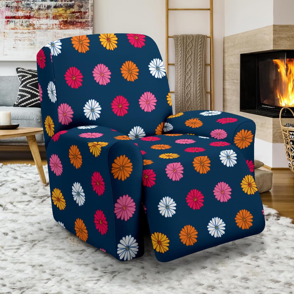 Gerberas Pattern Print Design GB06 Recliner Slipcover-JORJUNE.COM