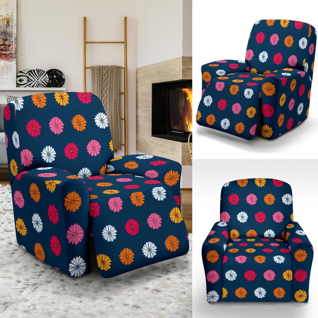 Gerberas Pattern Print Design GB06 Recliner Slipcover-JORJUNE.COM
