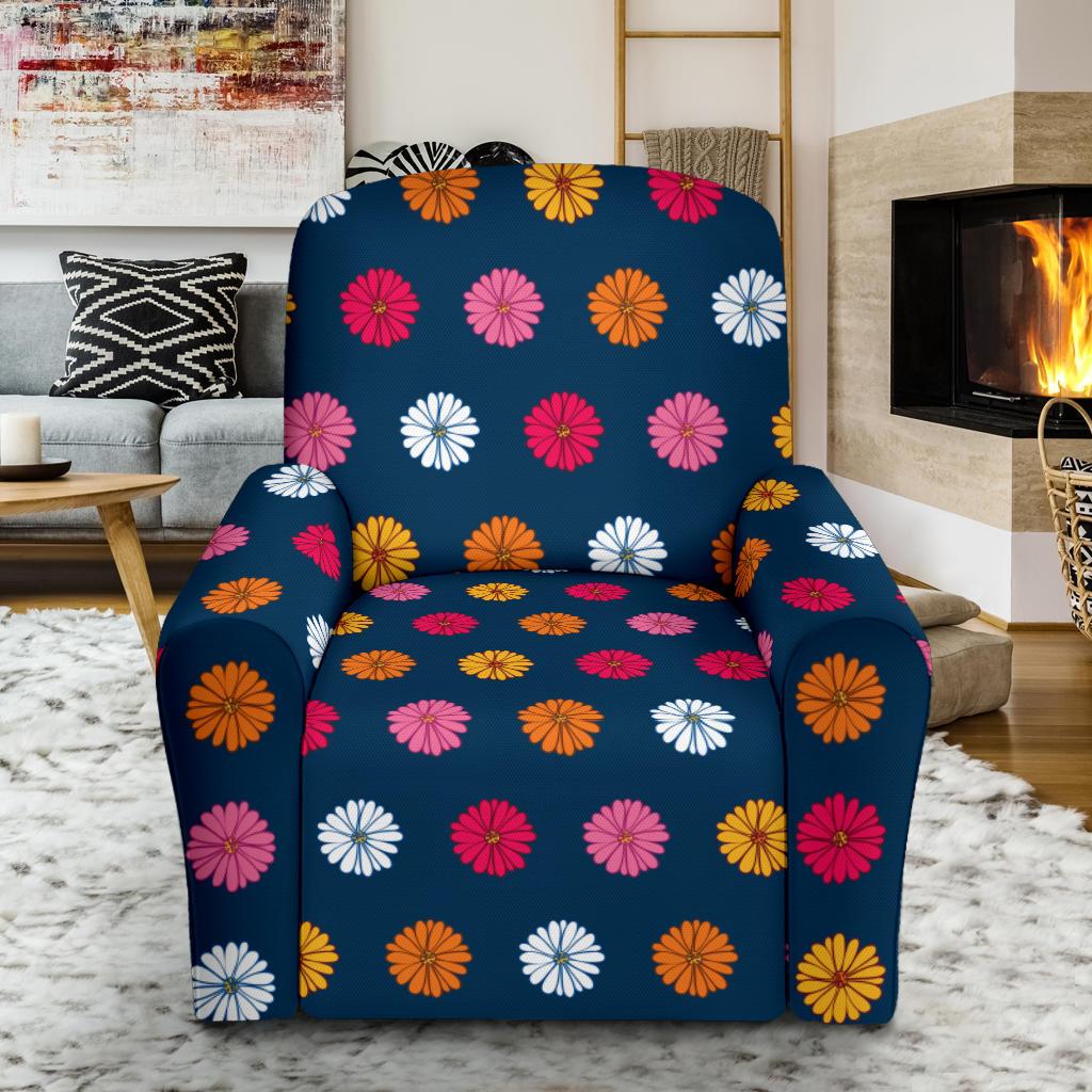 Gerberas Pattern Print Design GB06 Recliner Slipcover-JORJUNE.COM