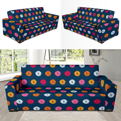 Gerberas Pattern Print Design GB06 Sofa Slipcover-JORJUNE.COM