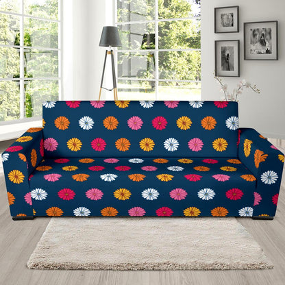 Gerberas Pattern Print Design GB06 Sofa Slipcover-JORJUNE.COM