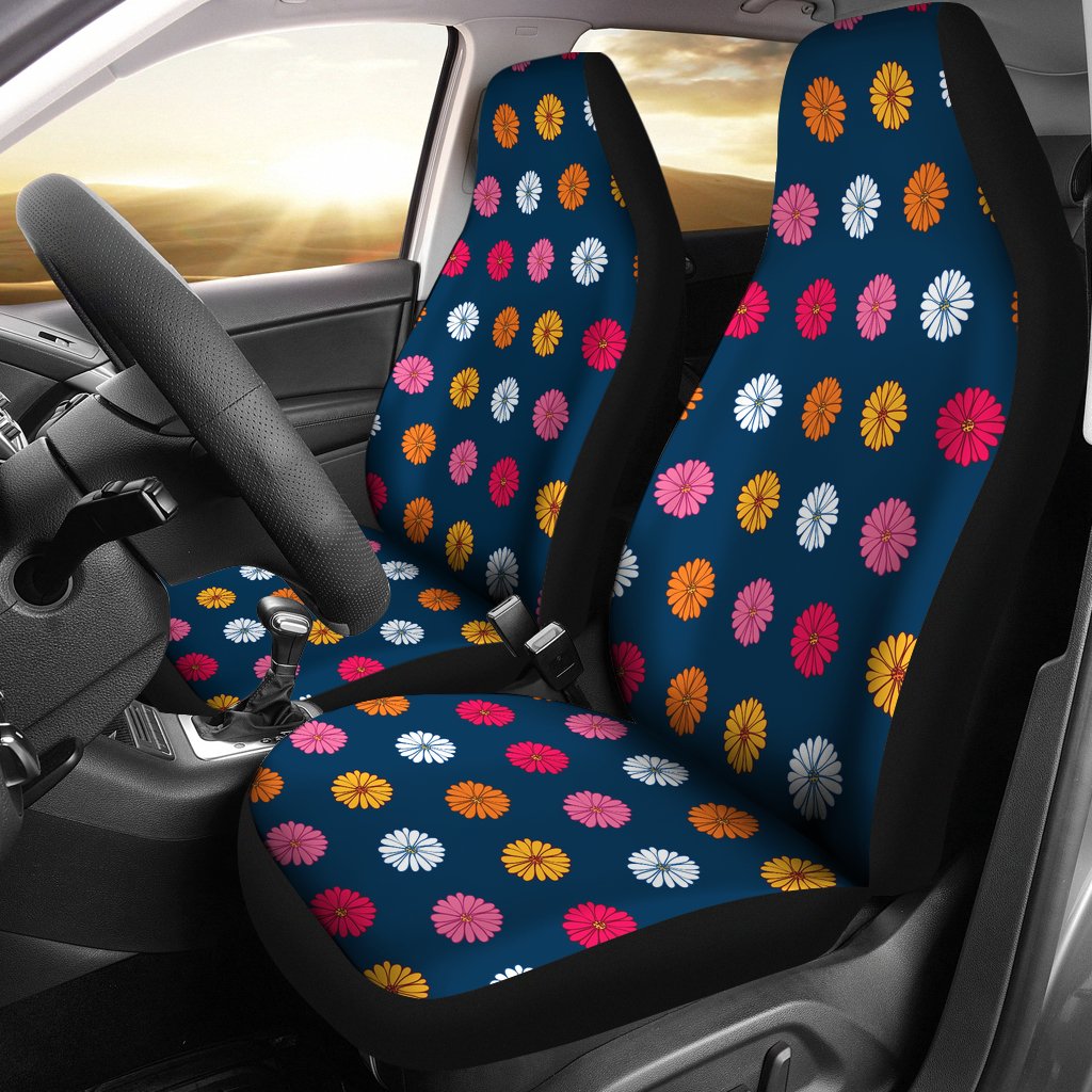 Gerberas Pattern Print Design GB06 Universal Fit Car Seat Covers-JorJune