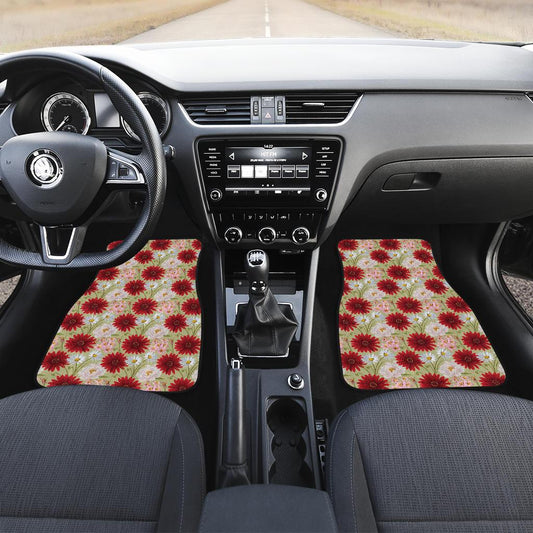 Gerberas Pattern Print Design GB07 Car Floor Mats-JorJune
