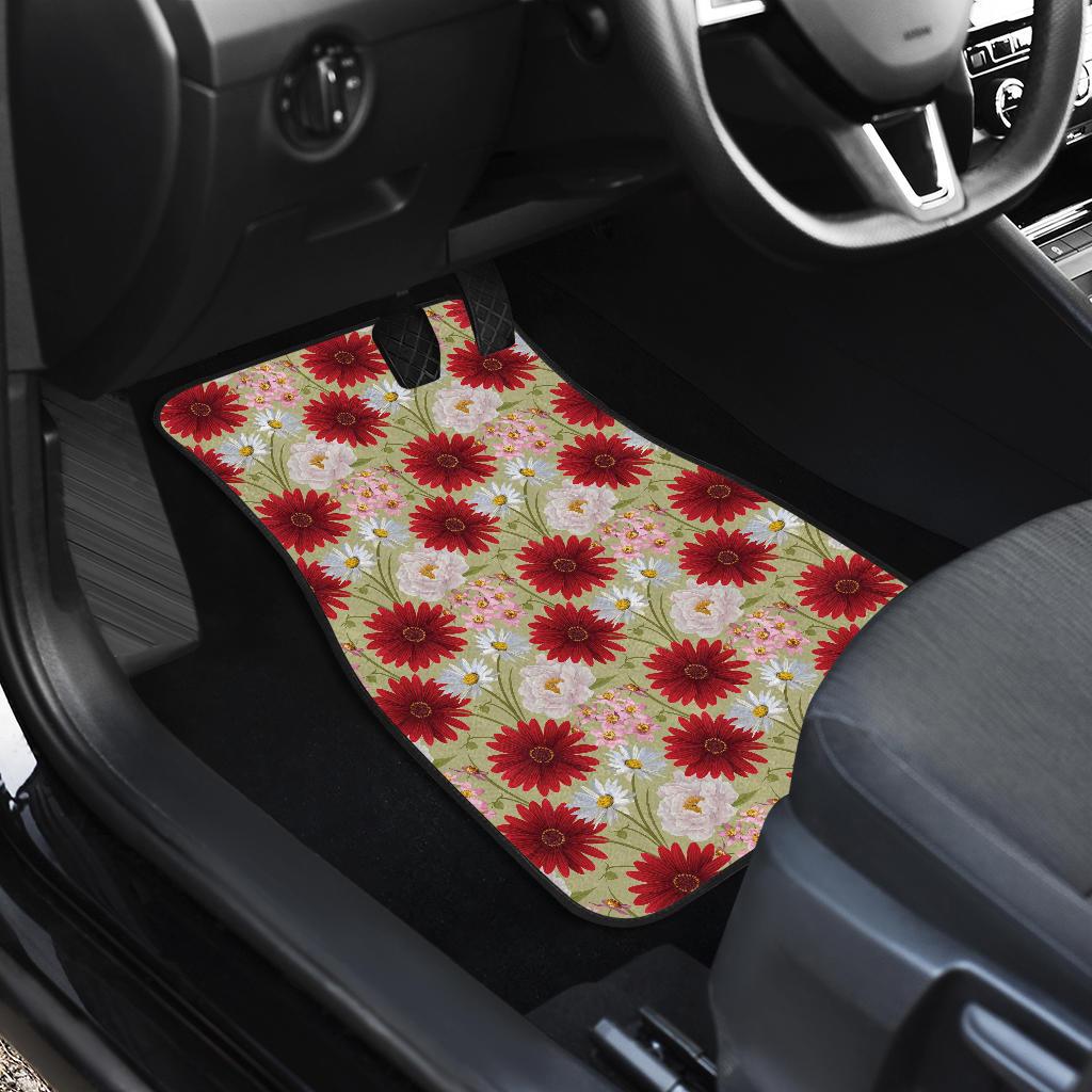 Gerberas Pattern Print Design GB07 Car Floor Mats-JorJune