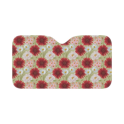 Gerberas Pattern Print Design GB07 Car Sun Shade-JorJune