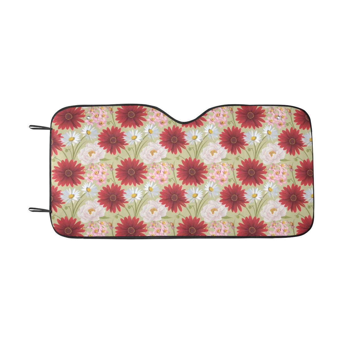 Gerberas Pattern Print Design GB07 Car Sun Shade-JorJune