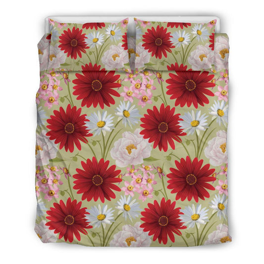Gerberas Pattern Print Design GB07 Duvet Cover Bedding Set-JORJUNE.COM