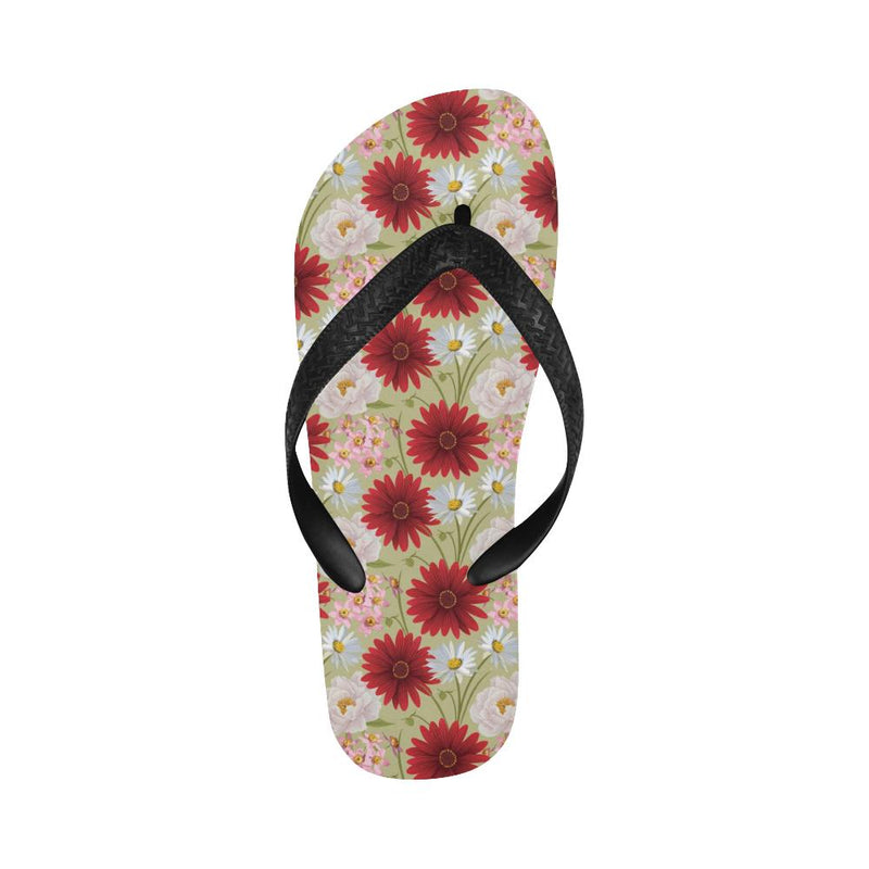 Gerberas Pattern Print Design GB07 Flip Flops-JorJune