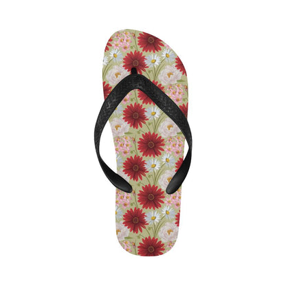 Gerberas Pattern Print Design GB07 Flip Flops-JorJune