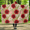 Gerberas Pattern Print Design GB07 Hooded Blanket-JORJUNE.COM