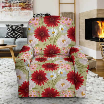 Gerberas Pattern Print Design GB07 Recliner Slipcover-JORJUNE.COM