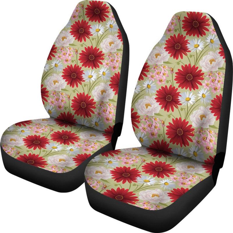 Gerberas Pattern Print Design GB07 Universal Fit Car Seat Covers-JorJune