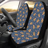 Gingerbread Pattern Print Design 01 Car Seat Covers (Set of 2)-JORJUNE.COM