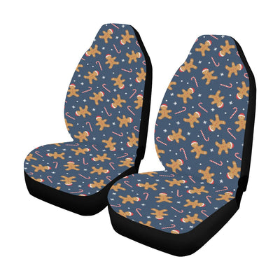 Gingerbread Pattern Print Design 01 Car Seat Covers (Set of 2)-JORJUNE.COM