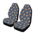 Gingerbread Pattern Print Design 01 Car Seat Covers (Set of 2)-JORJUNE.COM