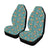 Gingerbread Pattern Print Design 05 Car Seat Covers (Set of 2)-JORJUNE.COM