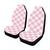 Gingham Pink Pattern Print Design 02 Car Seat Covers (Set of 2)-JORJUNE.COM