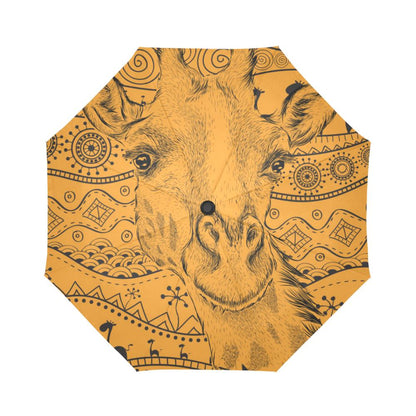 Giraffe African Automatic Foldable Umbrella
