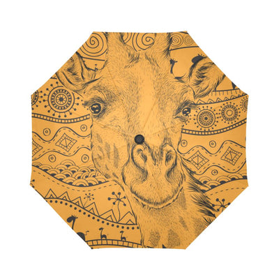 Giraffe African Automatic Foldable Umbrella